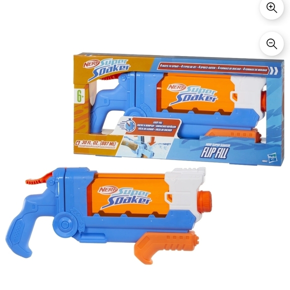 Nerf Other - NERF Super Soaker Flip Fill Water Blaster - Blue and Orange